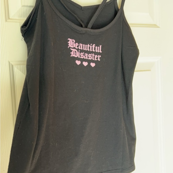 NEW | Beautiful Disaster | Women’s  Heart Tank Top Shirt Small - Picture 5 of 5